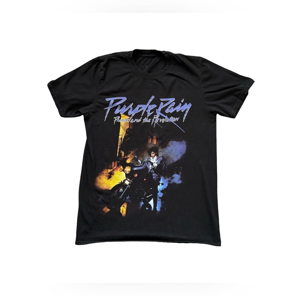 Prince Purple Rain Graphic Band Tee Women’s Small